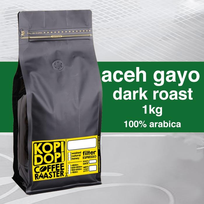 

Kopi Arabika Aceh Gayo Starbucks Style Sumatra Dark Espresso Roast 1kg