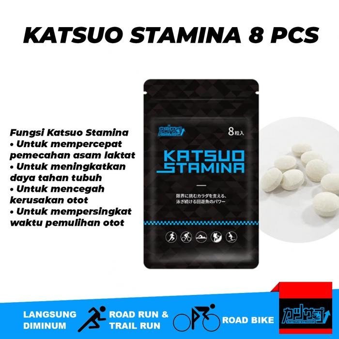 

Katsuo stamina 8 tablet suplemen dan recovery olahraga lari, sepeda, trail running