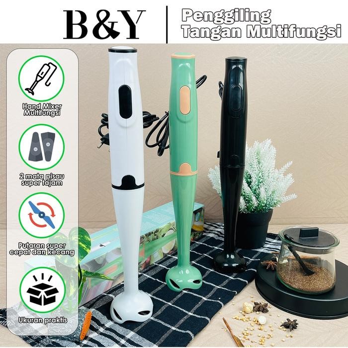 Mixer Hand Mini Kocokan Stainless Steel / Pengocok Mixer Krim Listrik / Mixer Hand Mini Multi Fungsi