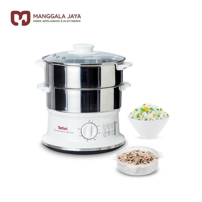 Tefal Stainless Food Steamer Convenient VC1451 Kukusan Makanan