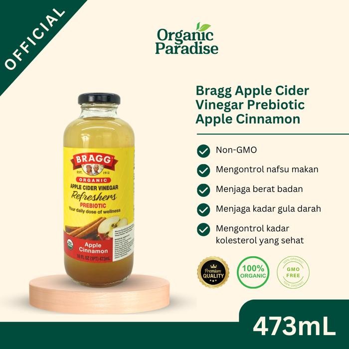 

Bragg Organic Apple Cider Vinegar Refreshers Apple Cinnamon 473Ml