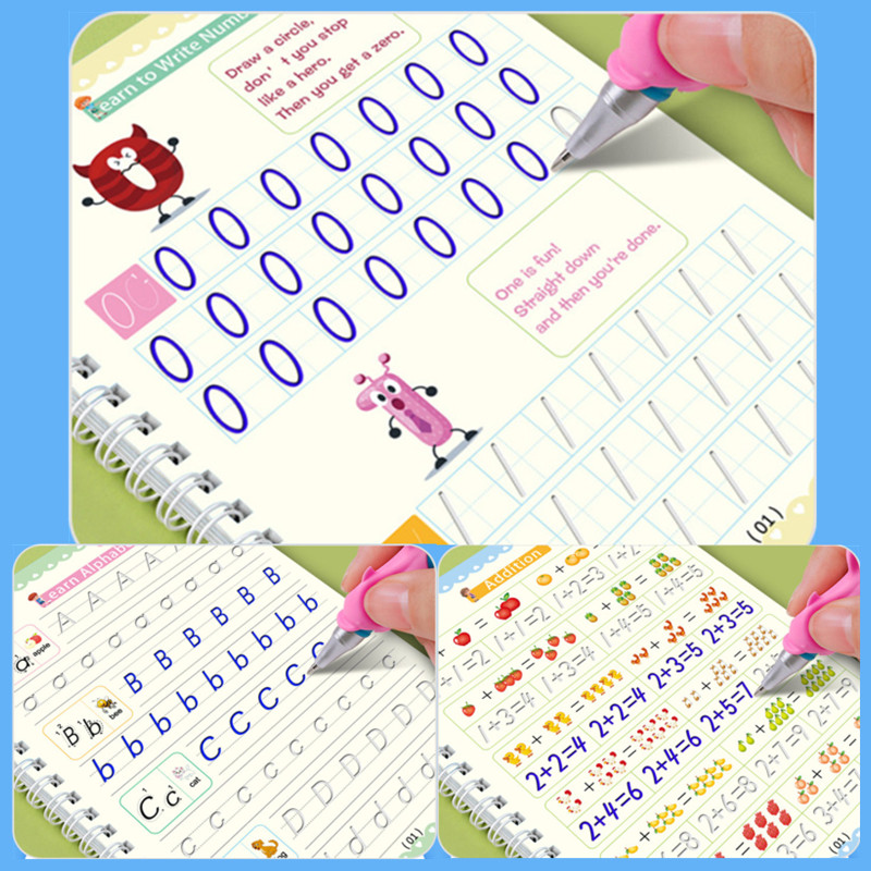 

Reusable Magic Copybook Drawing Toys For Children Montessori Pen Control Training Writing Sticker