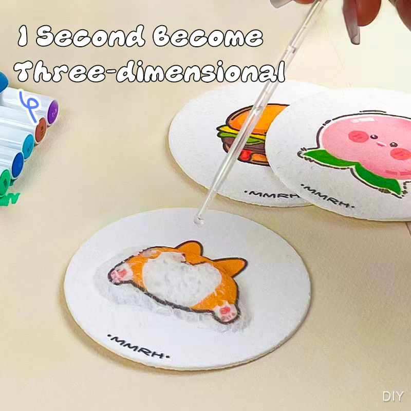 

20/50/100Pcs Foam Texture Pinching Fun New Handmade Diy Pinch Painting Children Watercolor 3D Art