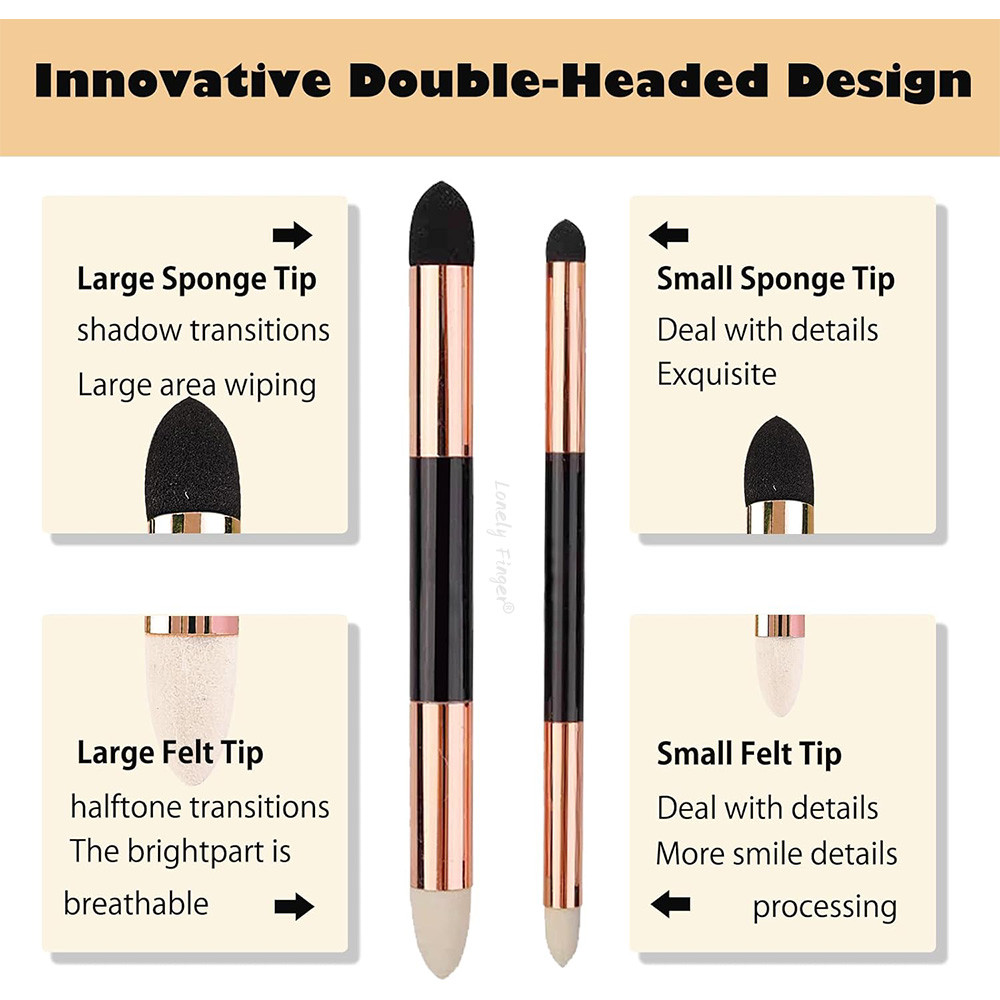 

2Pcs Sketch Blending Sponge Pens, Double Headed, Washable & Reusable, For Artists, Shadowing,