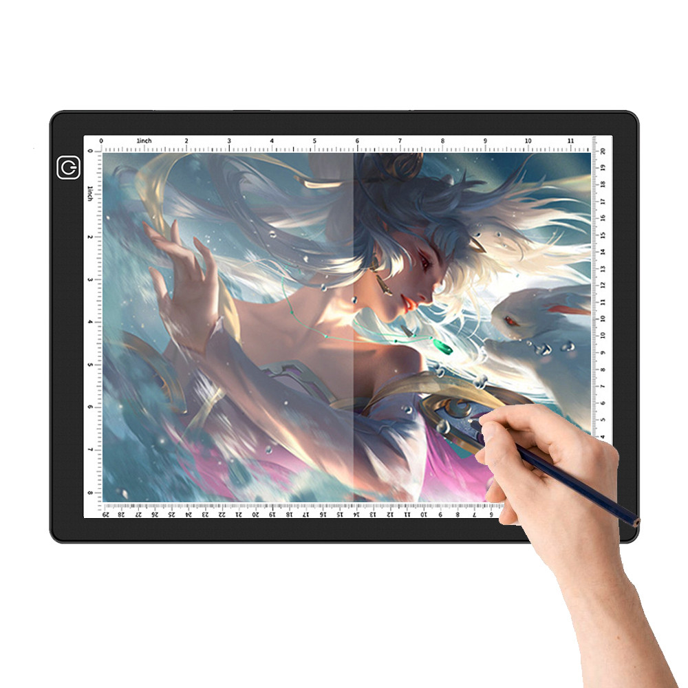 

A4 Led Light Board Portable Tracing Light Box Drawing Board A3 3 Level Dimmable Painting Tablet
