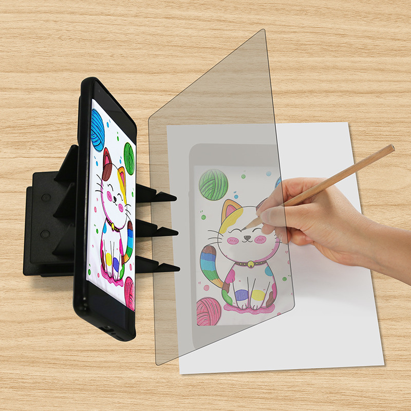 

Drawing Projection Copying Drawing Board Optical Picture Universal Mobile Phone Kid Toy For Beginner