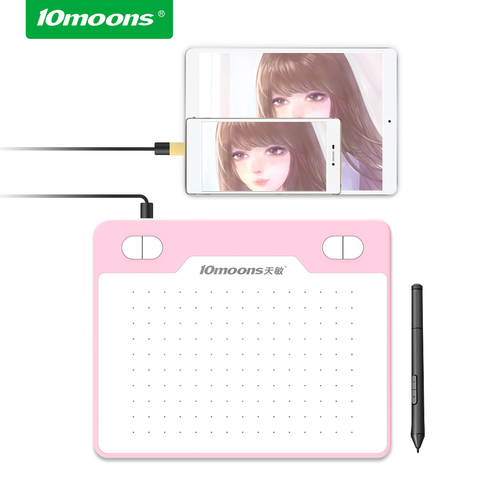 

10Moons T503 Ultra-Light Graphic Drawing Tablet Signature Pad 8192 Levels No Need Charge Pen For