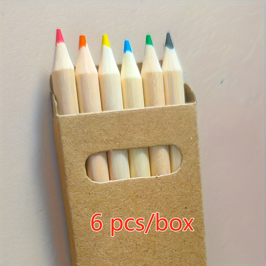 

36/12Pcs 8.8Cm Mini Colored Pencil Kawaii Kids Children Small Draw Pen Cute Wooden Colored Pencil