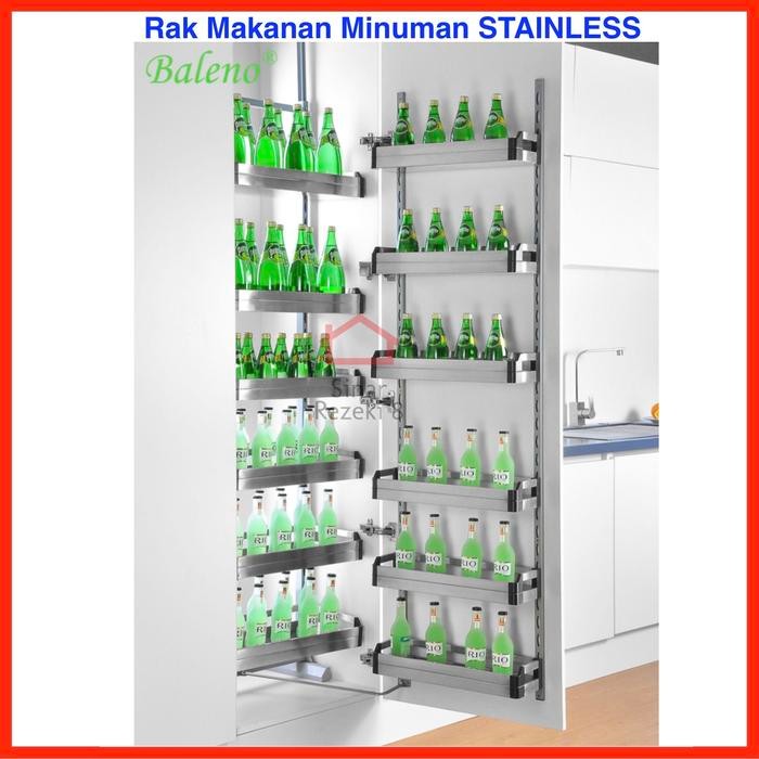 Terbaru Rak Tarik Makanan Stainless Lemari Dapur Kitchen Xc 25400 Vitco