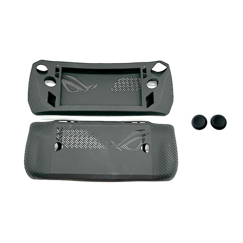 Silicone Protective Cover Case For ROG Ally X Gaming Console Anti-Drop Protection Shell Sleeve With 