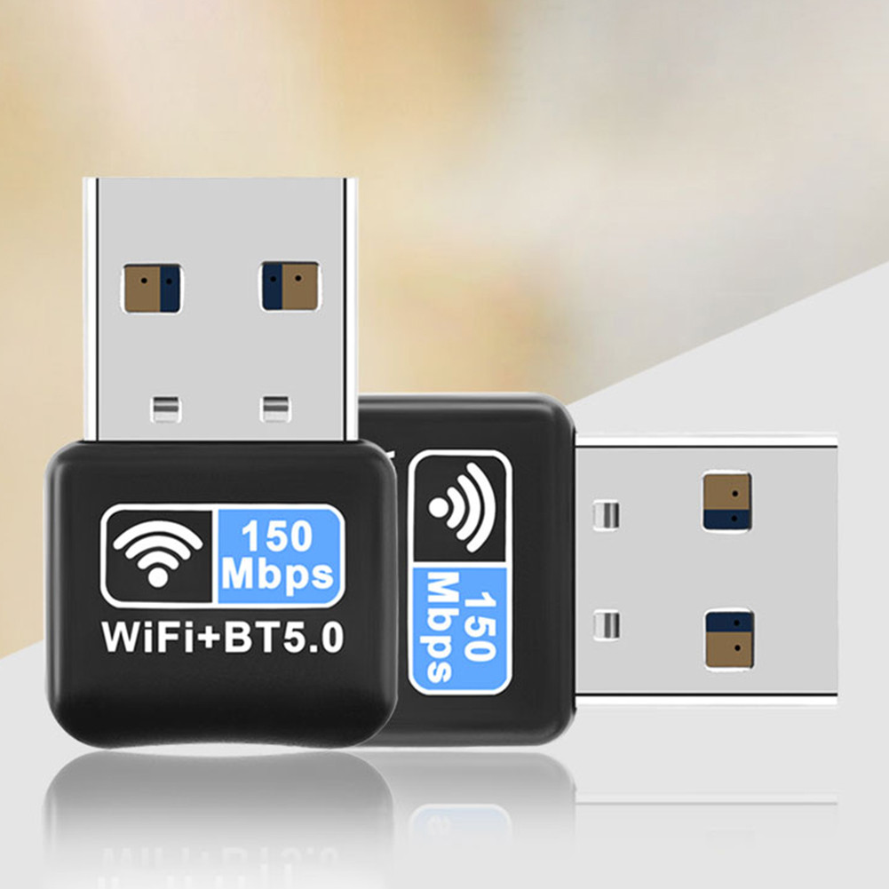 150Mbps USB Network Card Free Driver Mini Dongle Network Card Bluetooth-compatible 5.0 IEEE 802.11N 