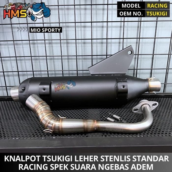 Mister Gear Knalpot Tsukigi Mio Sporty Mio Smile Mio Soul Karbu Mio Leher Stenlis Model Vnd Knalpot