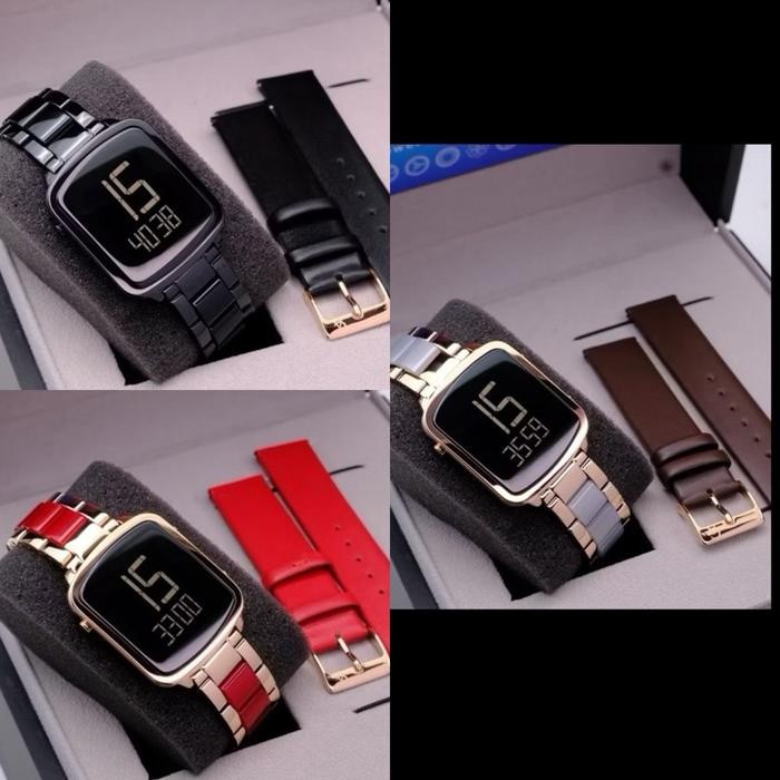 Femmora- New Box Set Jam Tangan Wanita Alexandre Christie Digi 9380 Ac9380 / 9381 Ac9381