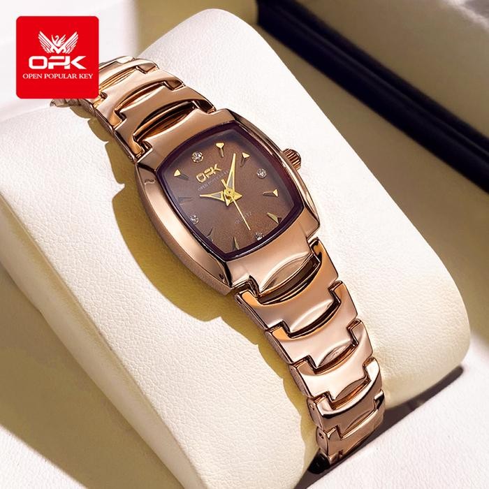 Femmora- Opk Jam Tangan Wanita Anti Air Original Terbaru 2024 Luminous Stainless Steel Women