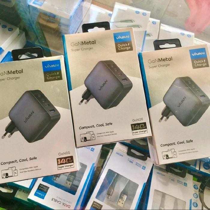 Vivan Gan05 Ganmetal Super Charger 140W #Gratisongkir #Sale #Discount