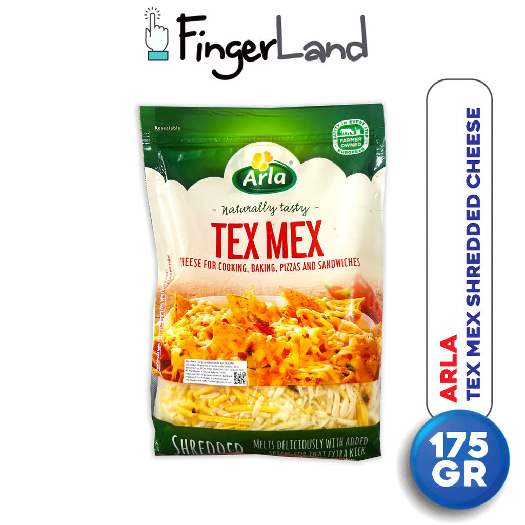 

ARLA TEX MEX 25% SHREDDED 175 GR KEJU PARUT MOZZARELLA & CHEDDAR MERAH BEST SELLER