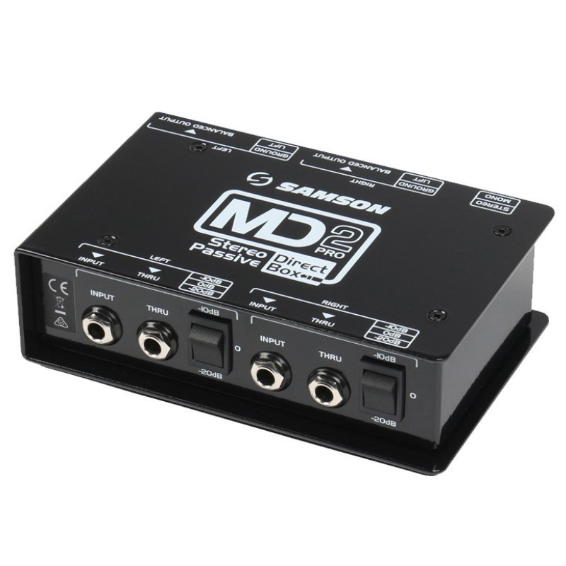 Samson S.Max Series MD2 Pro Stereo Passive two-channel Direct Box Guitar Effect stage performance DI
