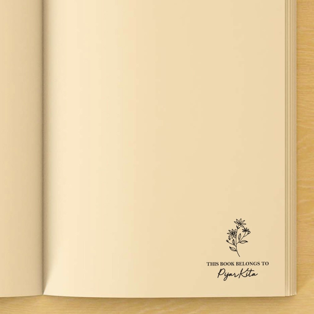 

[READY] B-3 CUSTOM NAMA BOOK STAMP / STEMPEL BUKU NOVEL AESTHETIC PIJARKITA