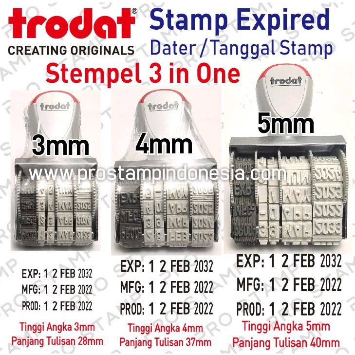 

[READY] Stempel Dater Kode Produksi / Expired