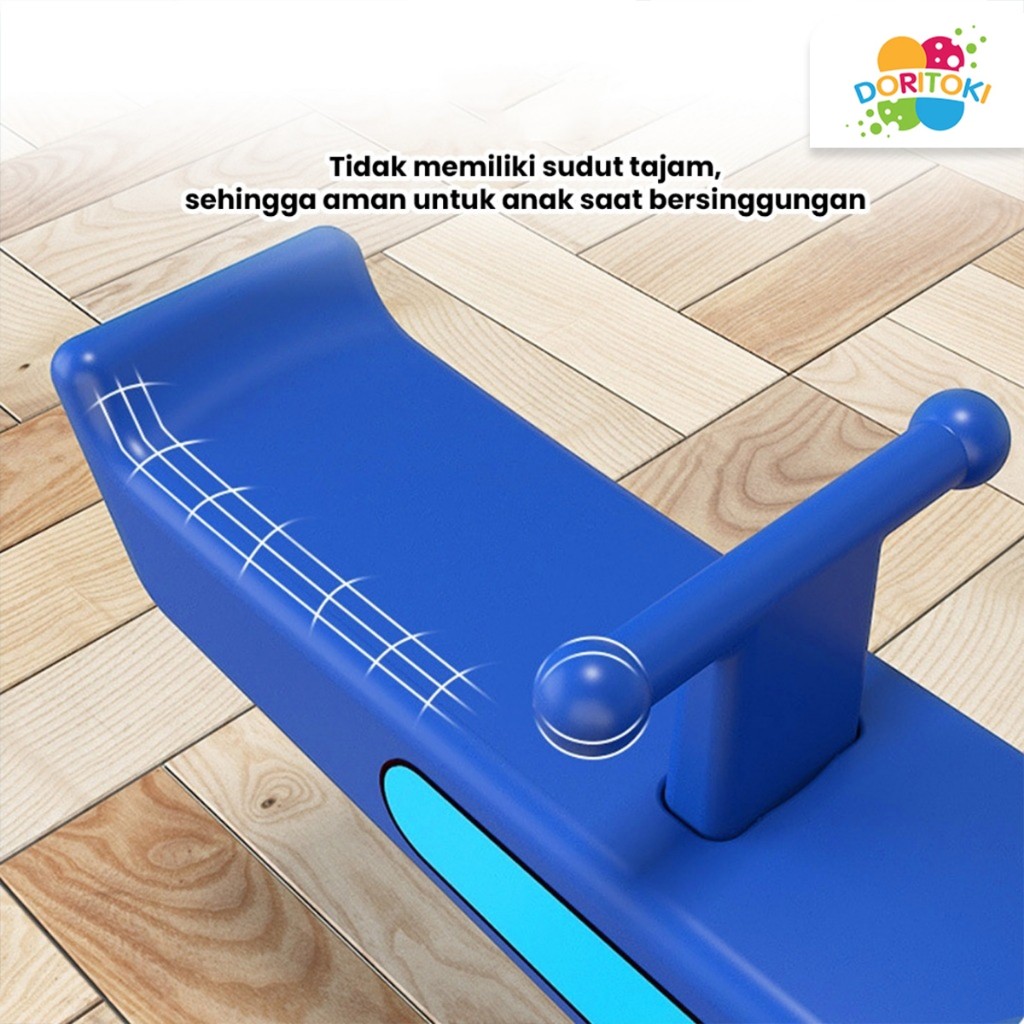 Dtoki SNI Mainan Jungkat Jungkit Anak Seesaw Prosotan Jungkat-Jungkit Playground Perosotan Kuda