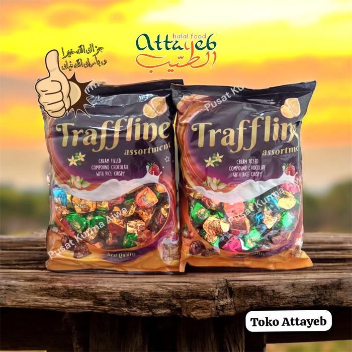 

Coklat Turkey Mix 1kg Traffline Assortment Kemasan Original Turki Chocolate With Rice Crispy (EXP