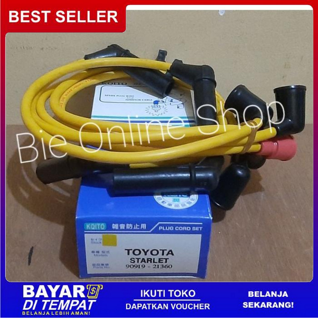 FREE ONGKIR KABEL BUSI TOYOTA STARLET KUNING BISA COD