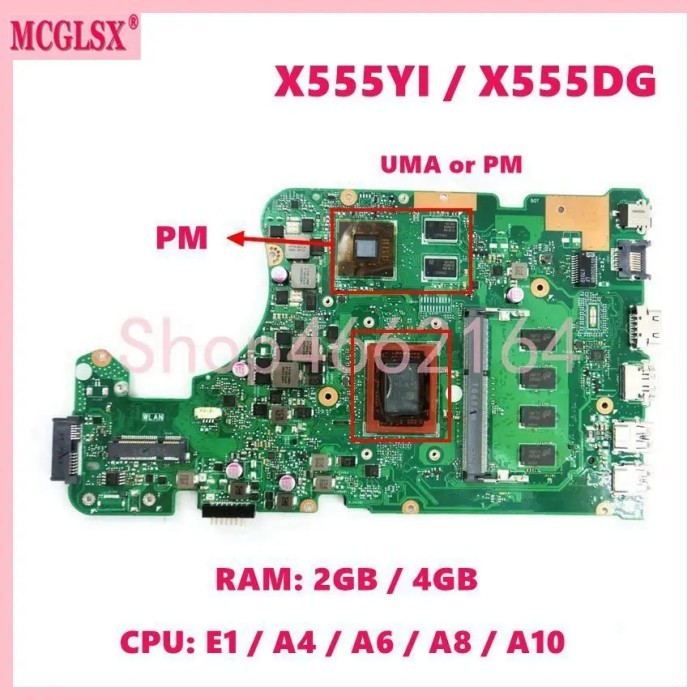 X555DG E1/A4/A6/A8/A10 Mainboard For X555DA X555YA X555D X555Y X555DG