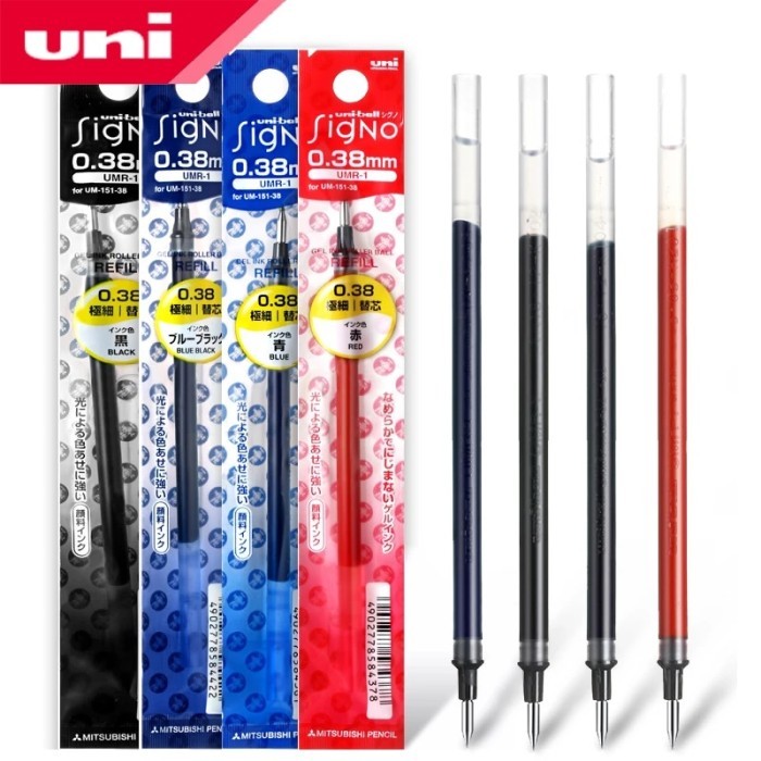 12 Pcs/Lot Uni-Ball Signo Refill UNI Mitsubishi UMR-1 Gel Pen Refill
