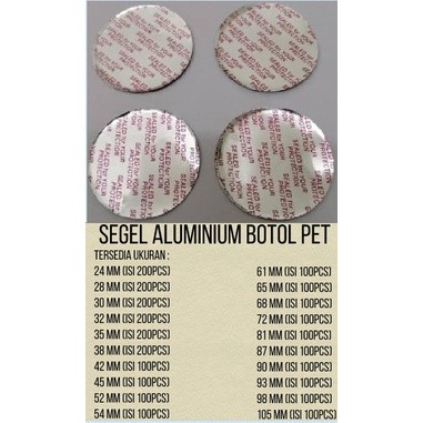 Baru Seal Aluminium Botol Sambal Sambel Plastik Pet