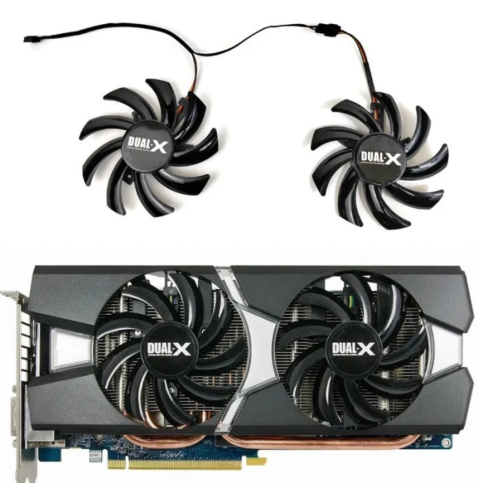 NEW 85MM FDC10H12S9-C R9 280X 3G GDDR5 GPU Fan，For Sapphire HD7850
