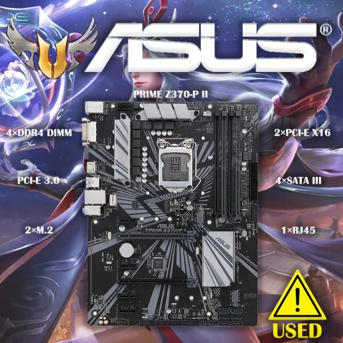LGA 1151 PRIME Z370-P II Motherboard Support 8th 9th-Gen Core i7 i5