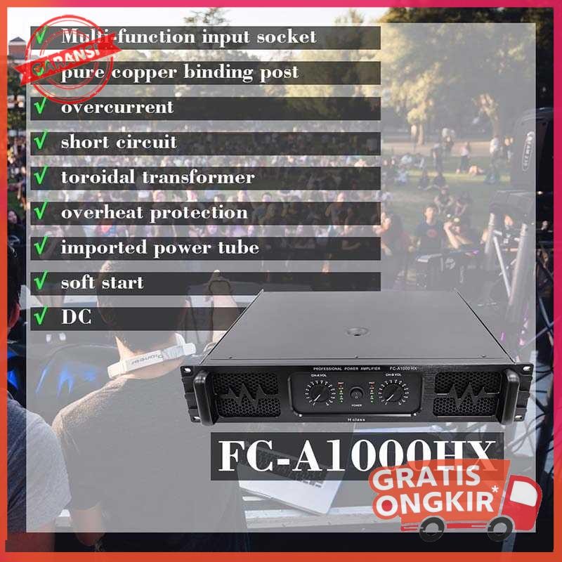 Power Amplifier Professional 2 Channels 1000W for KTV Bars - FC-A1000HX