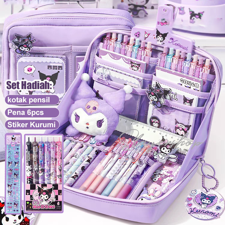 

Tempat pensil berkapasitas besar / kotak alat tulis anak yang indah / tas penyimpanan kosmetik anak perempuan