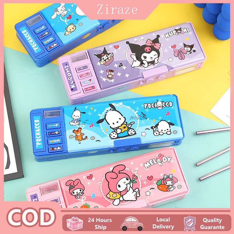 

Berkapasitas Besar Tempat Pensil Lapis Ganda Multifungsi / Password Sandi Kotak Pensil / Kotak Alat Tulis Stationary Case Dengan Kunci Pin Password / Rautan Pensil Tempat Pensil