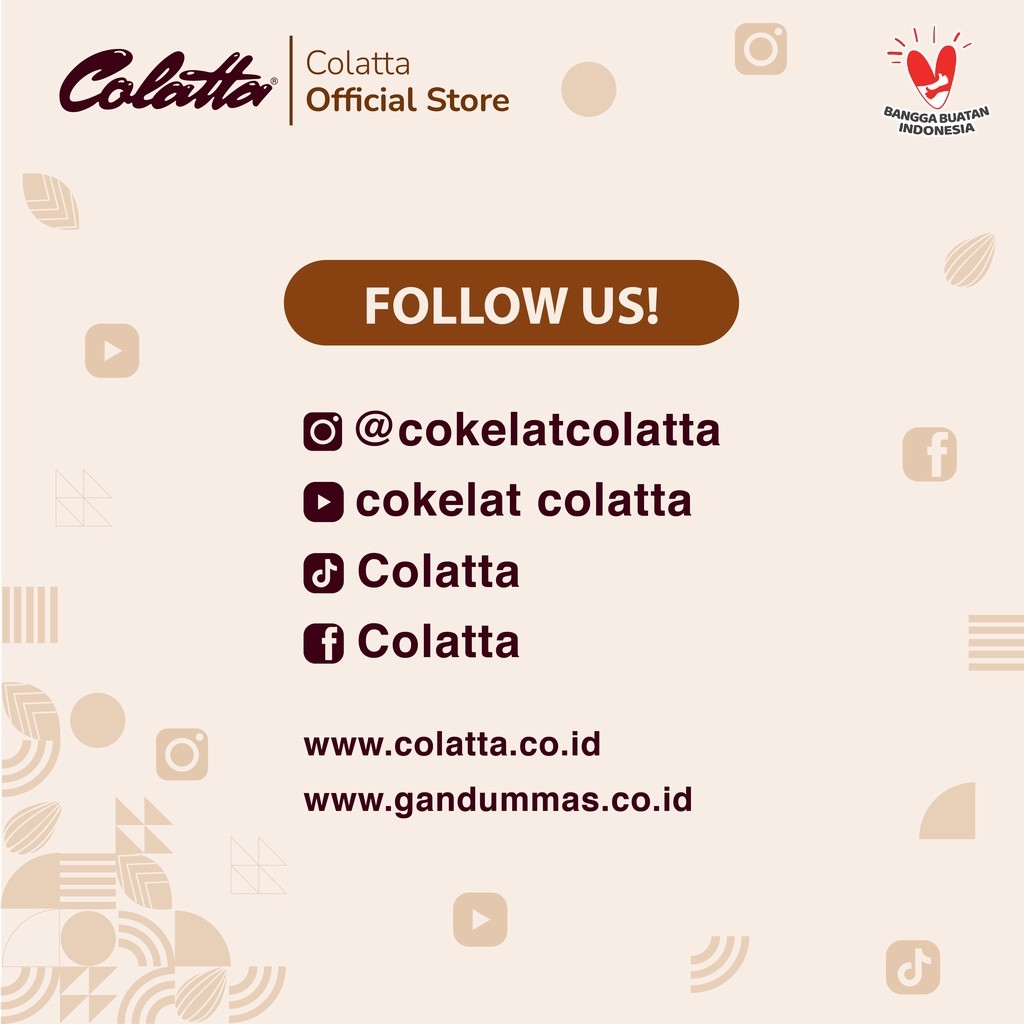 

COLATTA COMPOUND CHOCOLATE MILK - COKLAT SUSU BATANG 1KG