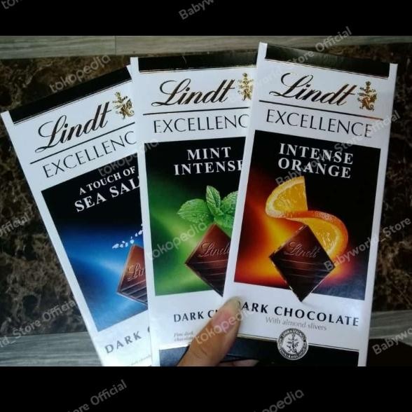 

Lindt Excellence CHOCOLATE ( Ada 4 varian ) Coklat IMPORT 100gr Terlaris