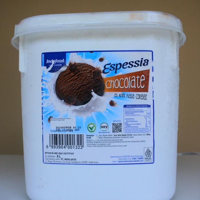 

indofood ice cream indoeskrim Cokelat 8 Liter Terlaris