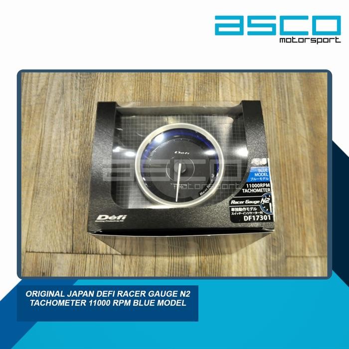 Original Japan Defi Racer Gauge N2 Tachometer 11000 RPM Blue Model