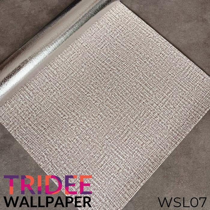 Tuklex- Wallpaper Linen Roll Wallpaper Dinding Stiker TRIDEE WALLPAPER