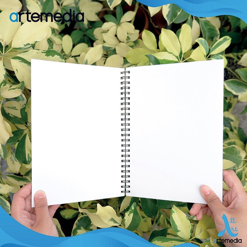 

[READY] Sketchbook Artemedia A5 Craft Cover 110 Gsm Jilid Spiral Samping Buku Sketsa & Gambar - 40