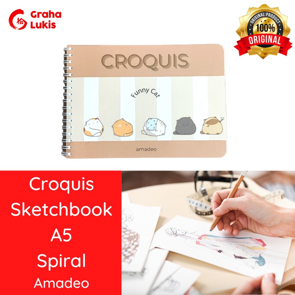 

[READY] Sketch Book Amadeo Croquis A5 160 GSM