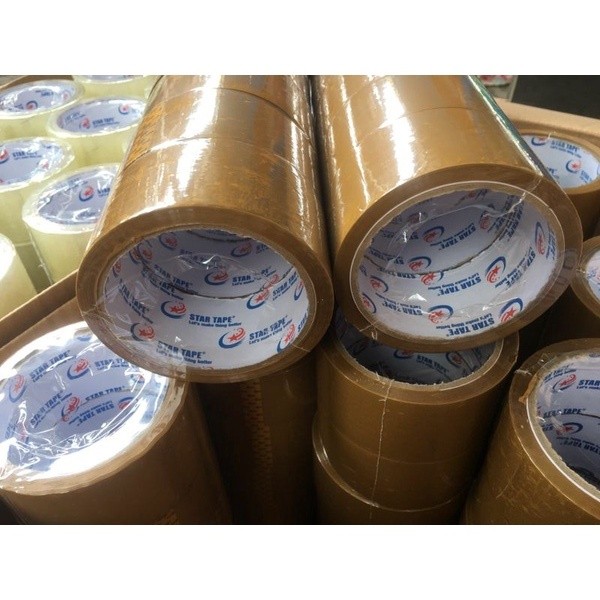 

JH8 LAKBAN (6 PCS) COKLAT & BENING LENGKET STAR TAPE KUALITAS TERBAIK MURAH 72 YARD X 45MM (2INCH)