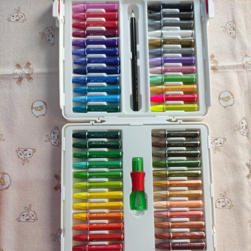 

[READY] Hexagonal Oil Pastel Crayon 48 warna Faber Castell