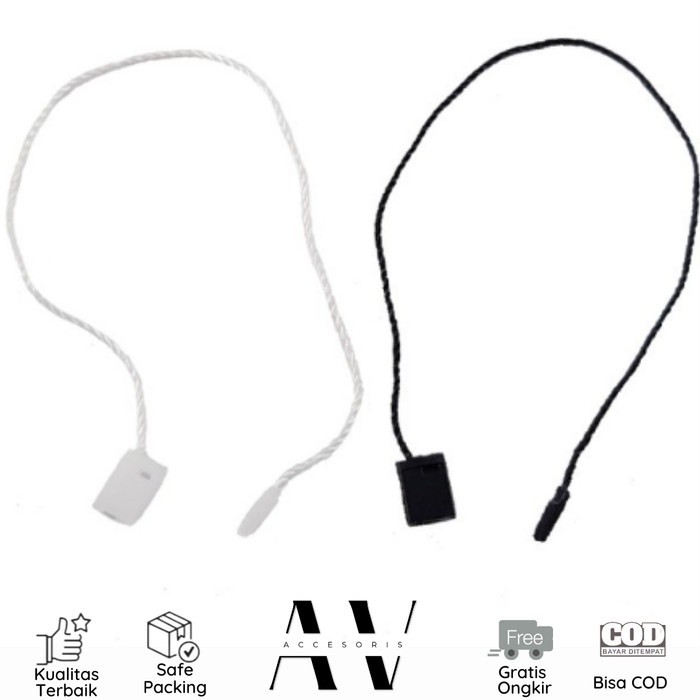 

JH8 AVACC Tali Hangtag Label Benang Nylon String Pin Lock Kuat dan Murah