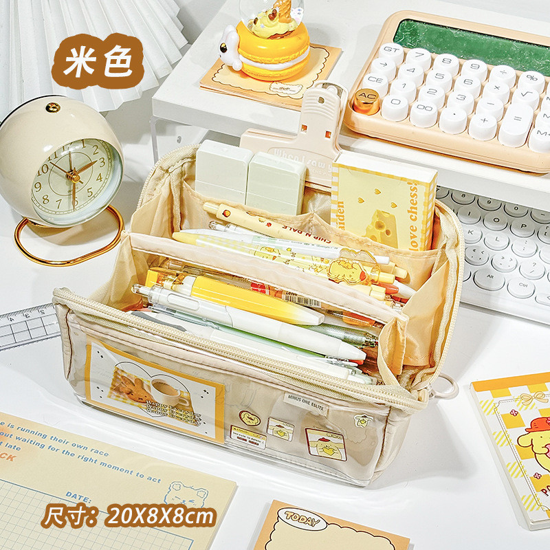 

JH8 Tempat alat tulis kotak pensil aesthetic Tas PenaTempat Pencil Tas Pensil kapasitas besar