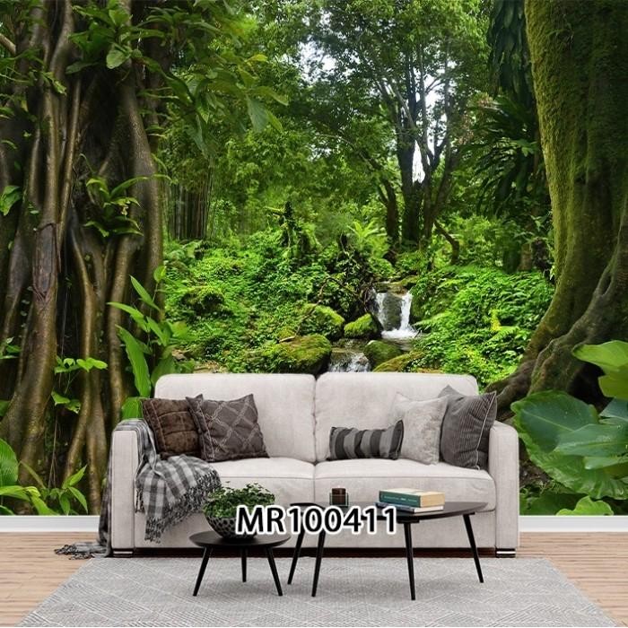 PROMO Wallpaper Dinding Custom Mural Pemandangan Abstrak Futuristik