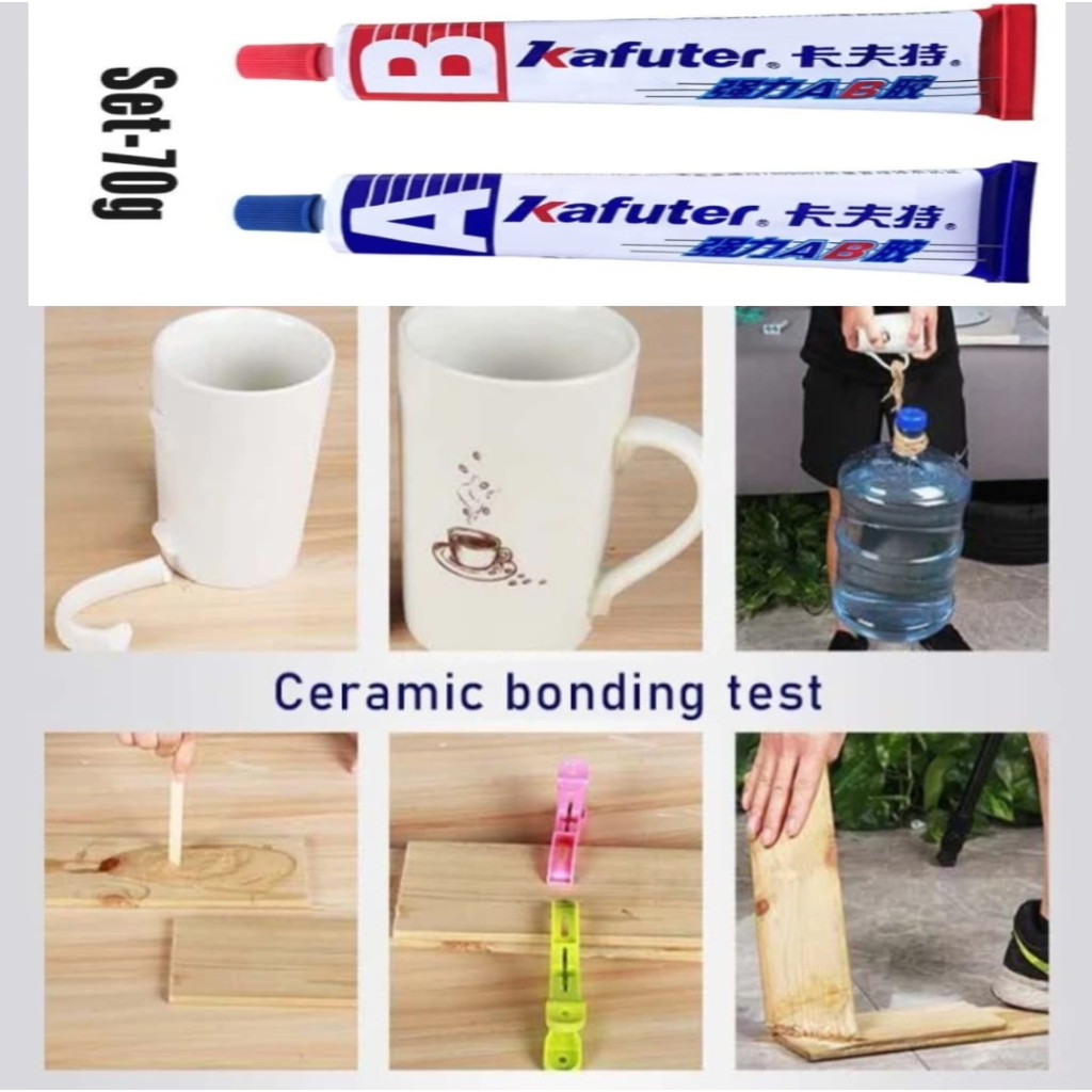 

JH8 Kafuter Lem Caster Glue A+B Metal Repairing Adhesive Glue 65gr