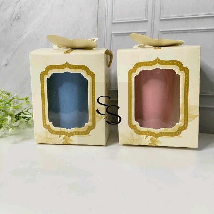 50 Pcs Gelas Plastik Kas Bok Cantik Souvenir Pernikahan Ulang Tahun Khitanan Dll... Kitchenware