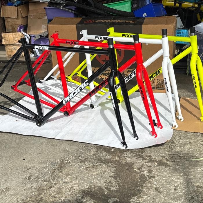 SALE FRAME SET BATANG BATANGAN + FORK SEPEDA FIXIE PACIFIC 700C