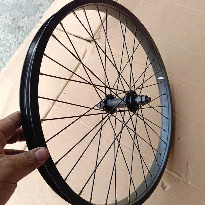 SALE WHEELSET VELG JADI SEPEDA 20 BMX LIPAT MINION SINGLE DRAT
